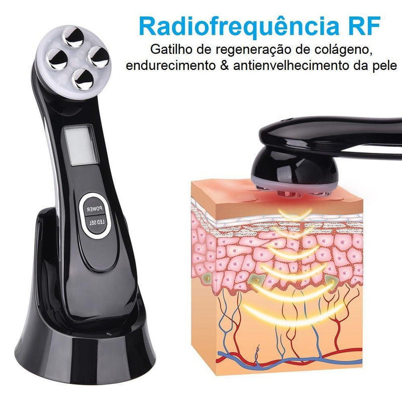 Aparelho Portátil Fototerapia LED Facial Anti-Rugas - New Again