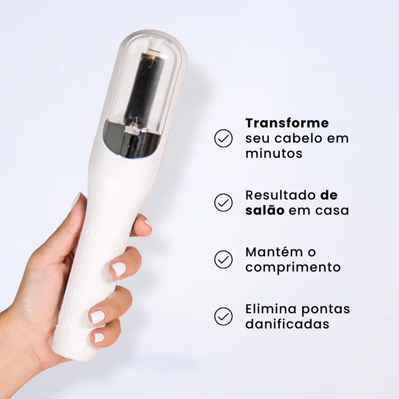 TrimLux Hair - Escova Alemã Aparadora de Pontas Duplas