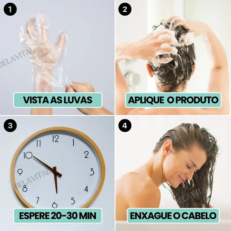 Shampoo Mágico Tintura 3 em 1: Cor Vibrante e Nutrição para seus Fios